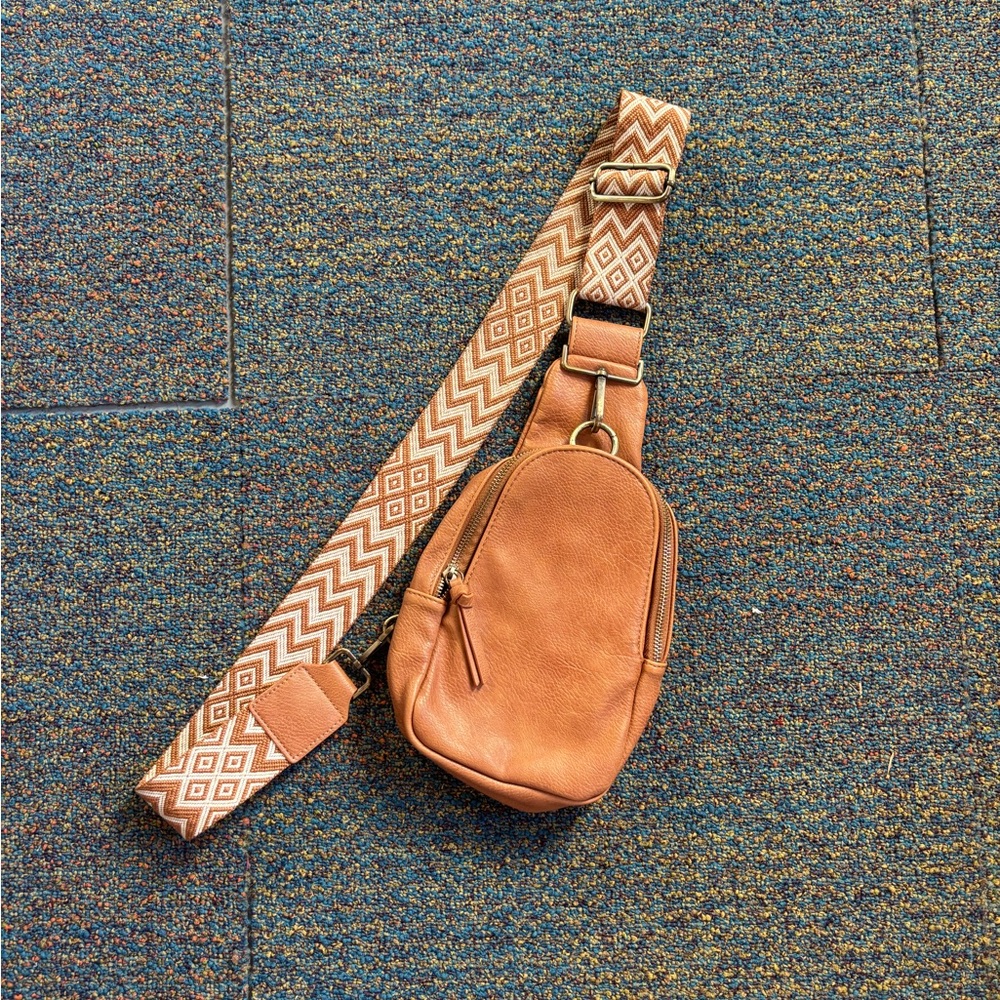 Anthropologie Liberty Sling Bag in Tan